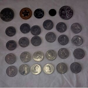 29 Collectible tokens Novelty Good Luck Coins MISC RANDOM ASSORTED